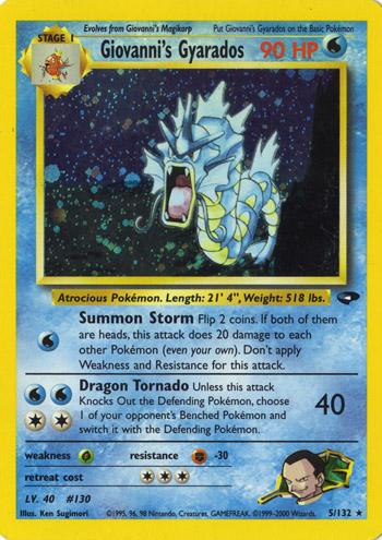 Giovanni's Gyarados 5/132 - Gym Challenge (G2) DMG