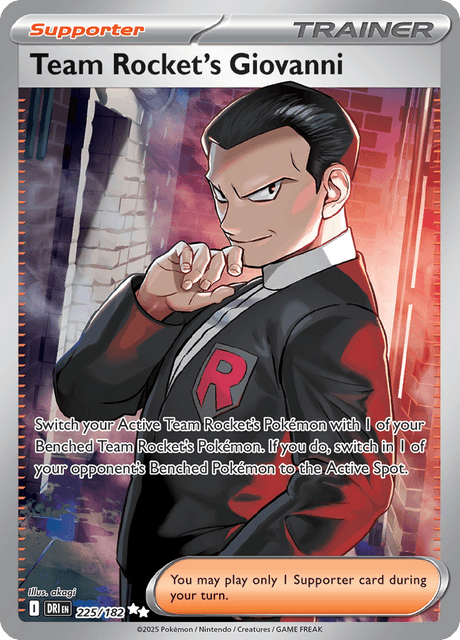 Team Rocket's Giovanni 225/182 - Destined Rivals (DRI) NM
