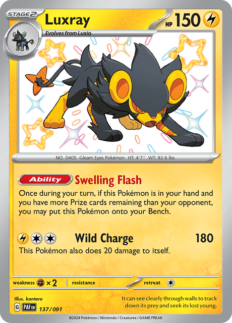 Luxray 137/91 - Paldean Fates (PAF) NM