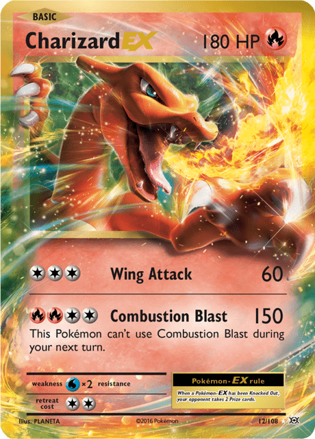 Charizard EX 12/108 - Evolutions (EVO) NM