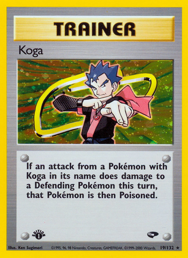 Koga 19/132 [1st Edition] - Gym Challenge (G2) DMG