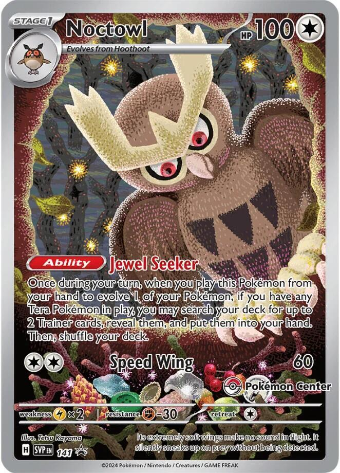 Noctowl 141/ [Pokemon Center] - Promo (SVP) NM