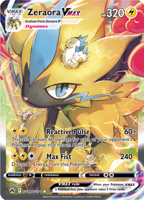 Zeraora VMAX gg42/gg70 - Crown Zenith (CRZ) NM