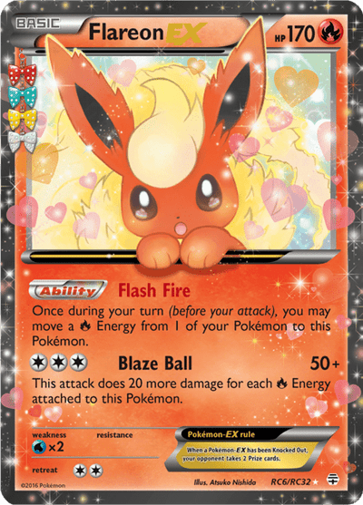Flareon EX rc6/rc32 - Generations (GEN) DMG