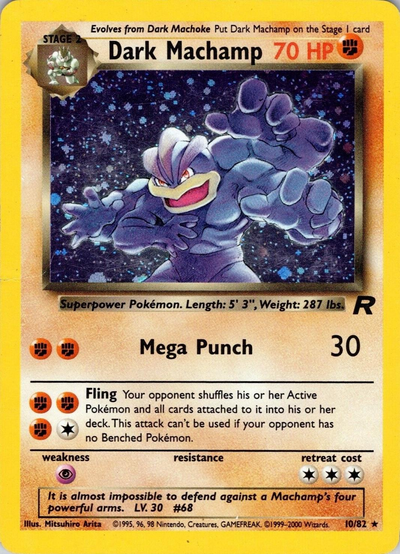 Dark Machamp 10/82 - Team Rocket (TR) MP