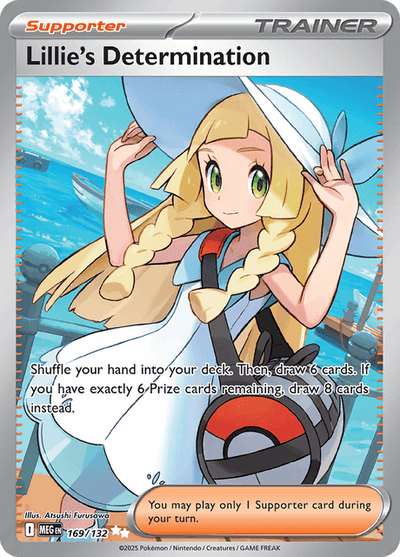 Lillie's Determination 169/132 - Mega Evolution (MEG) NM