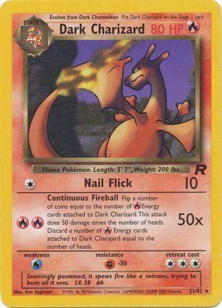 Dark Charizard 21/82 - Team Rocket (TR) HP