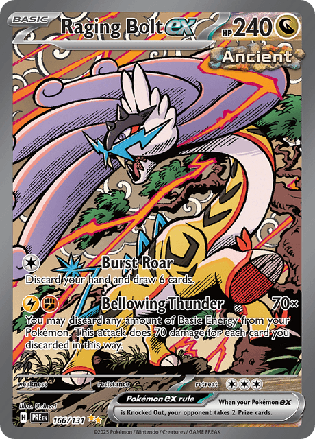 Raging Bolt ex 166/131 - Prismatic Evolutions (PRE) NM