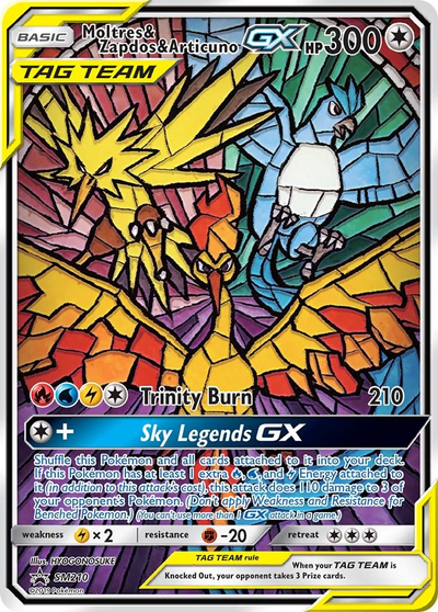 Moltres & Zapdos & Articuno GX sm210/ - Promo NM