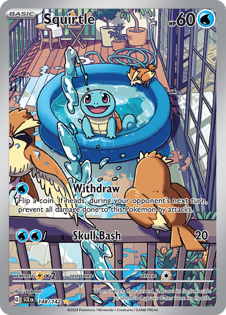 Squirtle 148/142 - Stellar Crown (SCR) NM