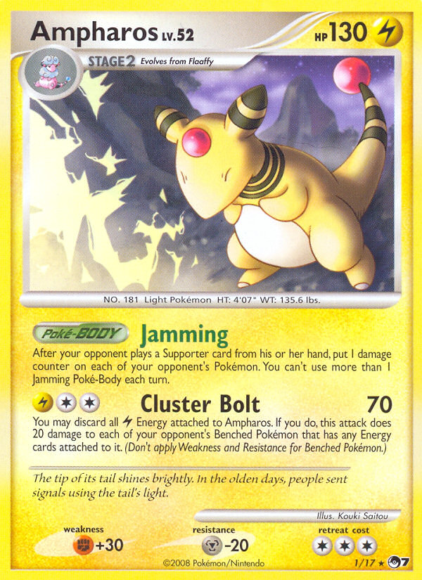 Ampharos 1/17 [Holo] - POP Series 7 (POP7) LP