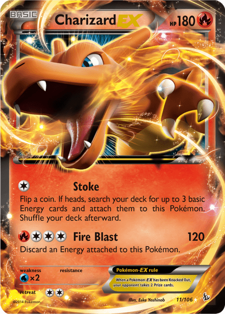 Charizard EX 11/106 - Flashfire (FLF) NM