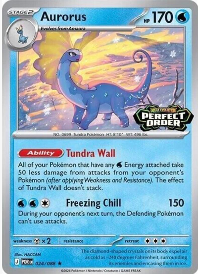 Aurorus 24/ [Stamped] - Promo NM