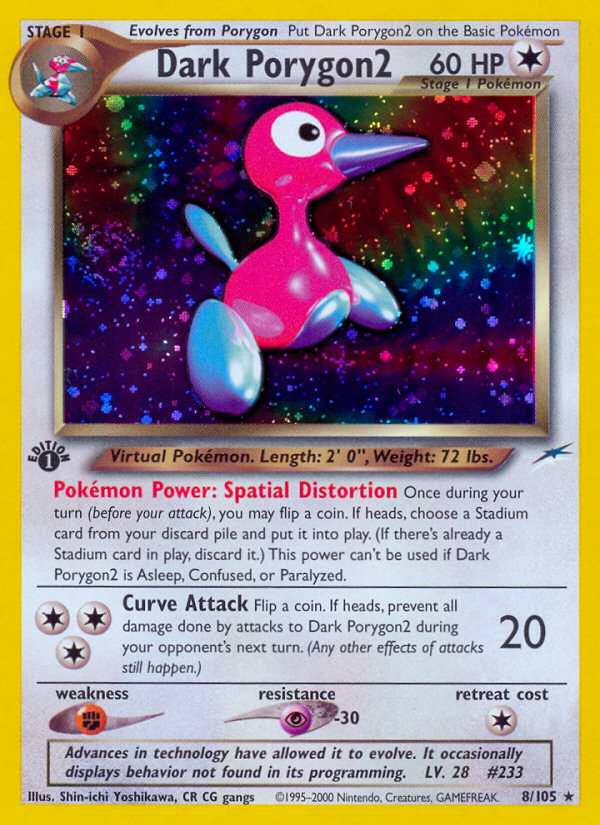Dark Porygon2 8/105 [1st Edition] - Neo Destiny (N4) MP