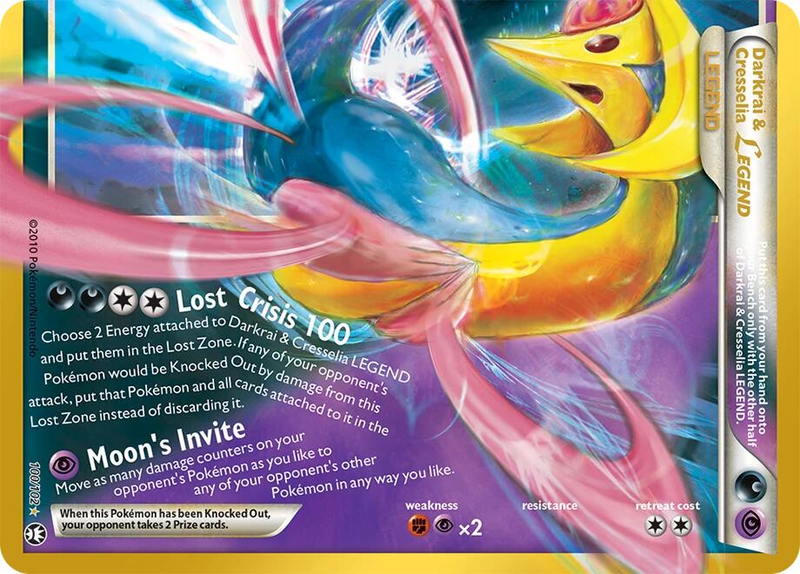 Darkrai & Cresselia Legend 100/128 - 30th Celebration NM