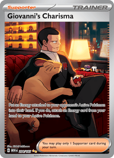 Giovanni's Charisma 204/165 - Scarlet & Violet 151 (MEW) LP