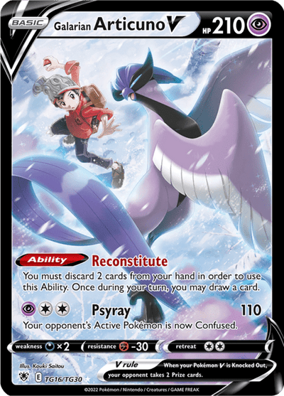 Galarian Articuno V tg16/tg30 - Astral Radiance (ASR) NM