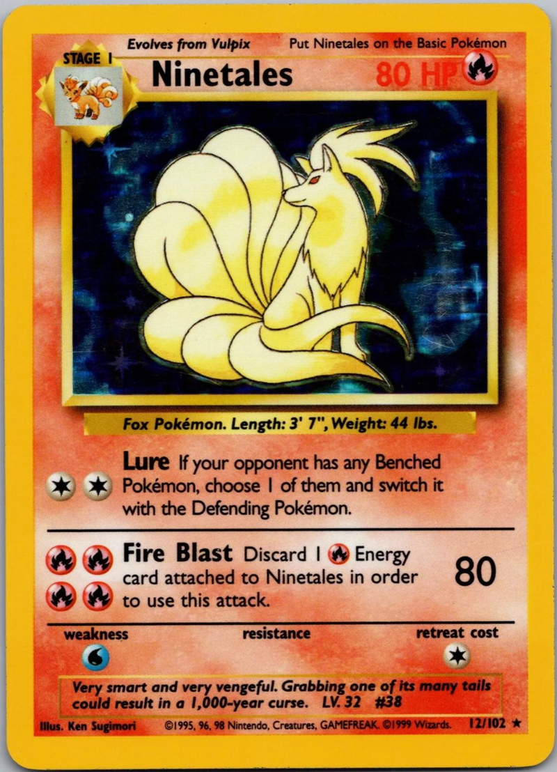 Ninetales 12/102 - Base Set (BS) MP