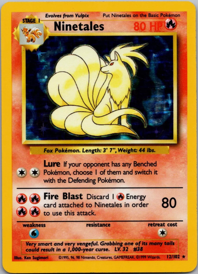 Ninetales 12/102 - Base Set (BS) LP