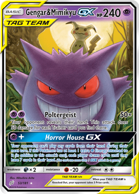 Gengar & Mimikyu GX 53/181 - Team Up (TEU) LP