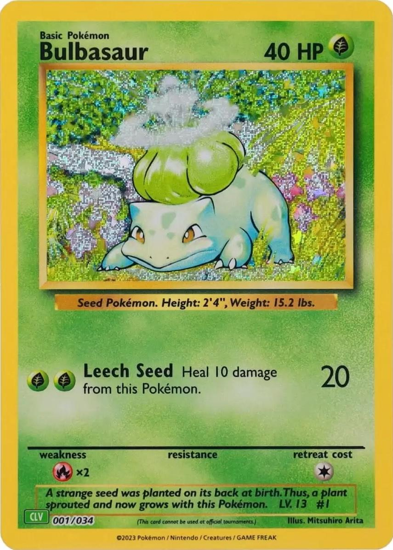 Bulbasaur 1/34 - TCG Classic: Venusaur Deck (CLV) NM