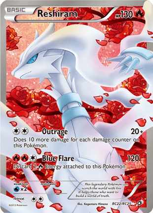 Reshiram rc22/rc25 - Legendary Treasures (LTR) MP