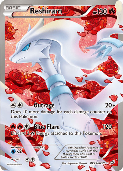 Reshiram rc22/rc25 - Legendary Treasures (LTR) MP