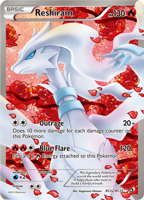 Reshiram rc22/rc25 - Legendary Treasures (LTR) MP