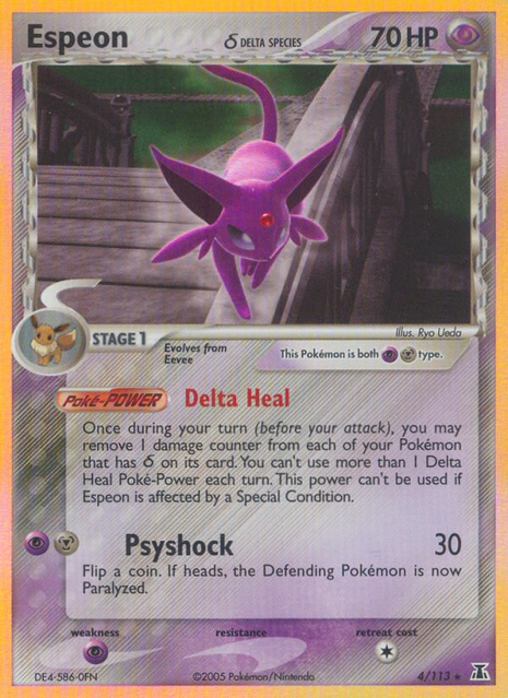 Espeon 4/113 - Delta Species (DS) DMG