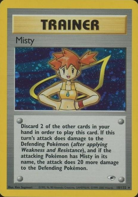Misty 18/132 - Gym Heroes (G1) DMG