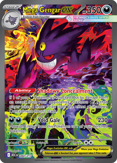 Mega Gengar ex 284/217 - Ascended Heroes (ASC) NM