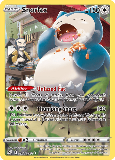 Snorlax tg10/tg30 - Lost Origin (LOR) NM