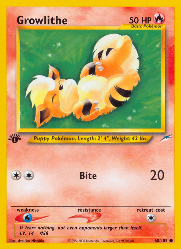 Growlithe 68/105 [1st Edition] - Neo Destiny (N4) NM