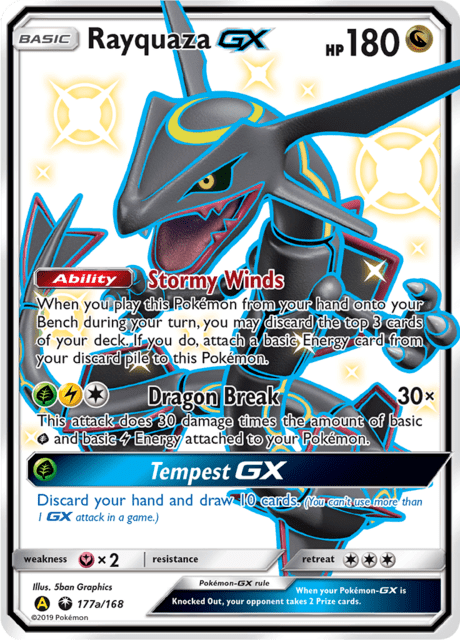 Rayquaza GX 177a/168 - Celestial Storm (CES) NM