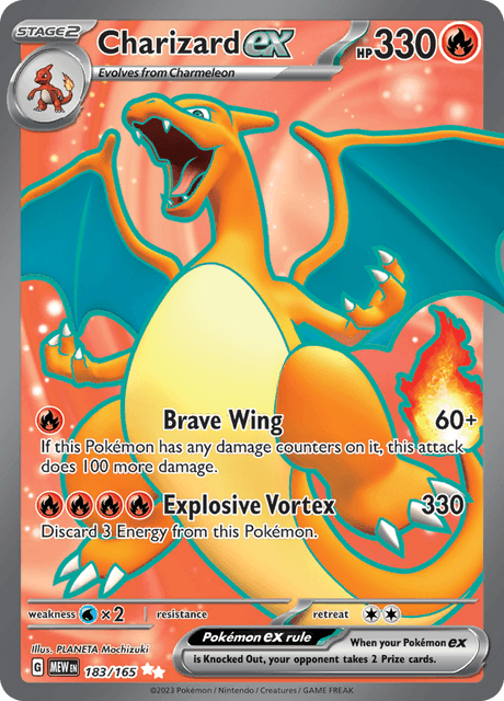 Charizard ex 183/165 - Scarlet & Violet 151 (MEW) PSA 9
