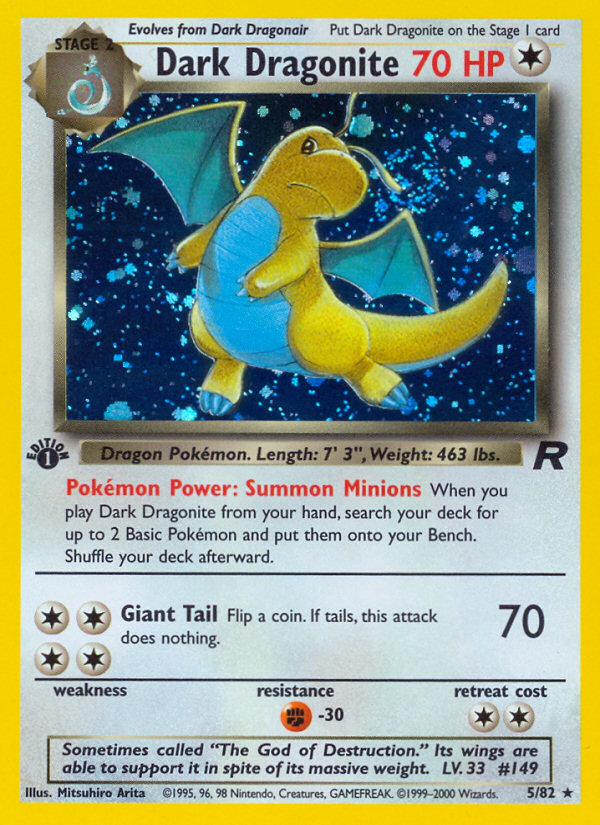 Dark Dragonite 5/82 [Holo] - Team Rocket (TR) MP