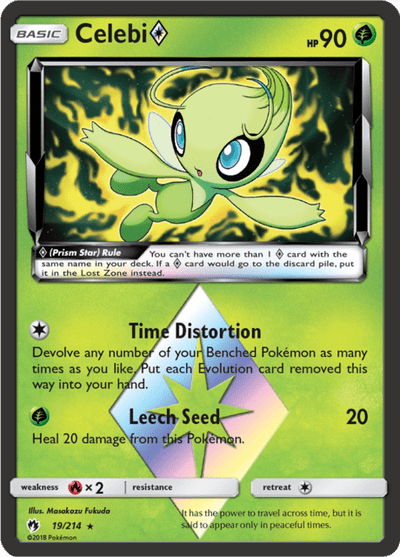 Celebi 19/214 - Lost Thunder (LOT) NM
