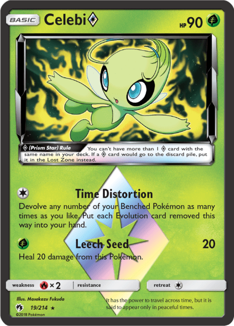 Celebi 19/214 - Lost Thunder (LOT) NM