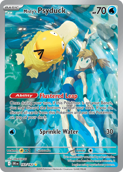 Misty's Psyduck 193/182 - Destined Rivals (DRI) NM