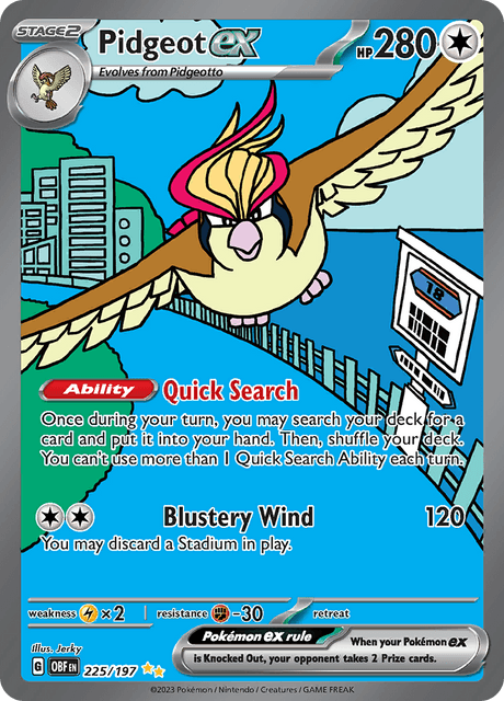 Pidgeot ex 225/197 - Obsidian Flames (OBF) NM