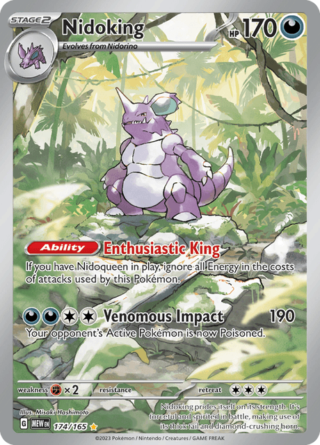 Nidoking 174/165 - Scarlet & Violet 151 (MEW) NM