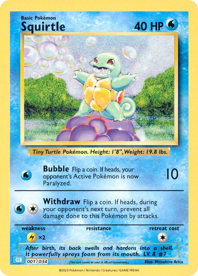 Squirtle 1/34 - TCG Classic: Blastoise Deck (CLB) NM