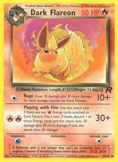Dark Flareon 35/82 - Team Rocket (TR) LP