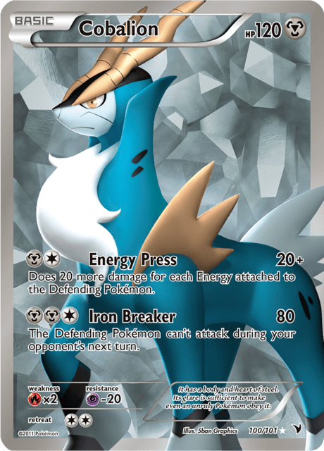 Cobalion 100/101 - Noble Victories (NVI) NM
