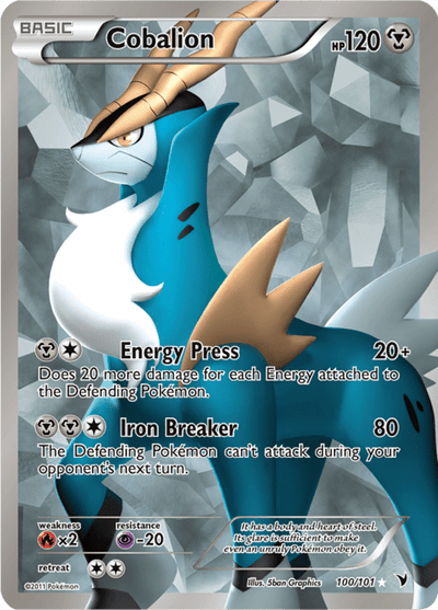 Cobalion 100/101 - Noble Victories (NVI) NM