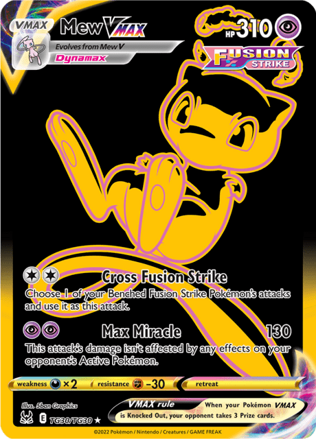 Mew VMAX tg30/tg30 - Lost Origin (LOR) NM