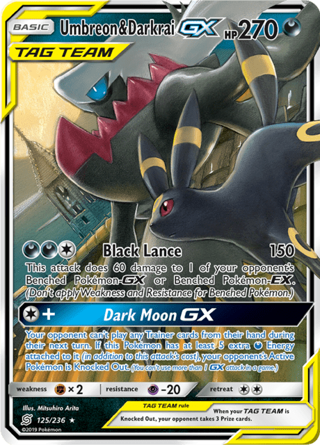 Umbreon & Darkrai GX 125/236 - Unified Minds (UNM) LP