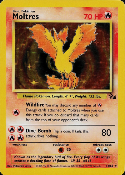 Moltres 12/62 - Fossil (FO) DMG