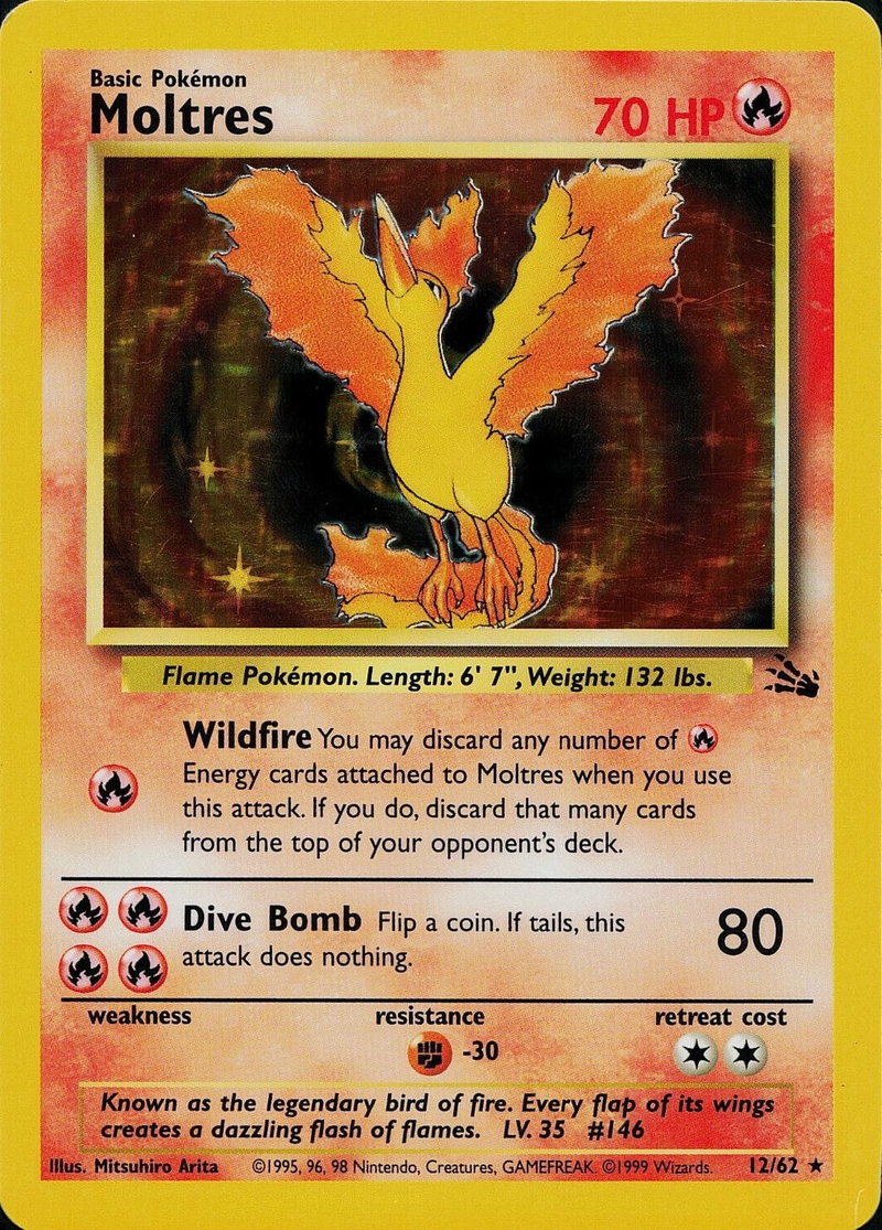 Moltres 12/62 - Fossil (FO) DMG