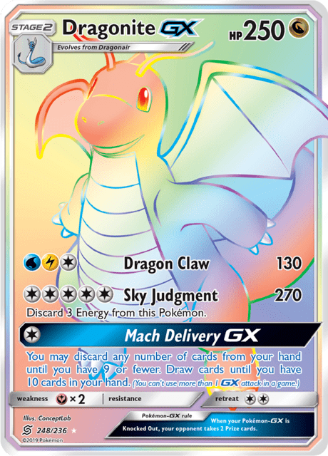 Dragonite GX 248/236 - Unified Minds (UNM) NM